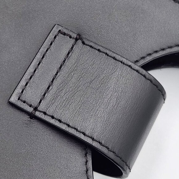 FENDI Black Leather Zucca Shoulder Bag - Picture 6 of 11